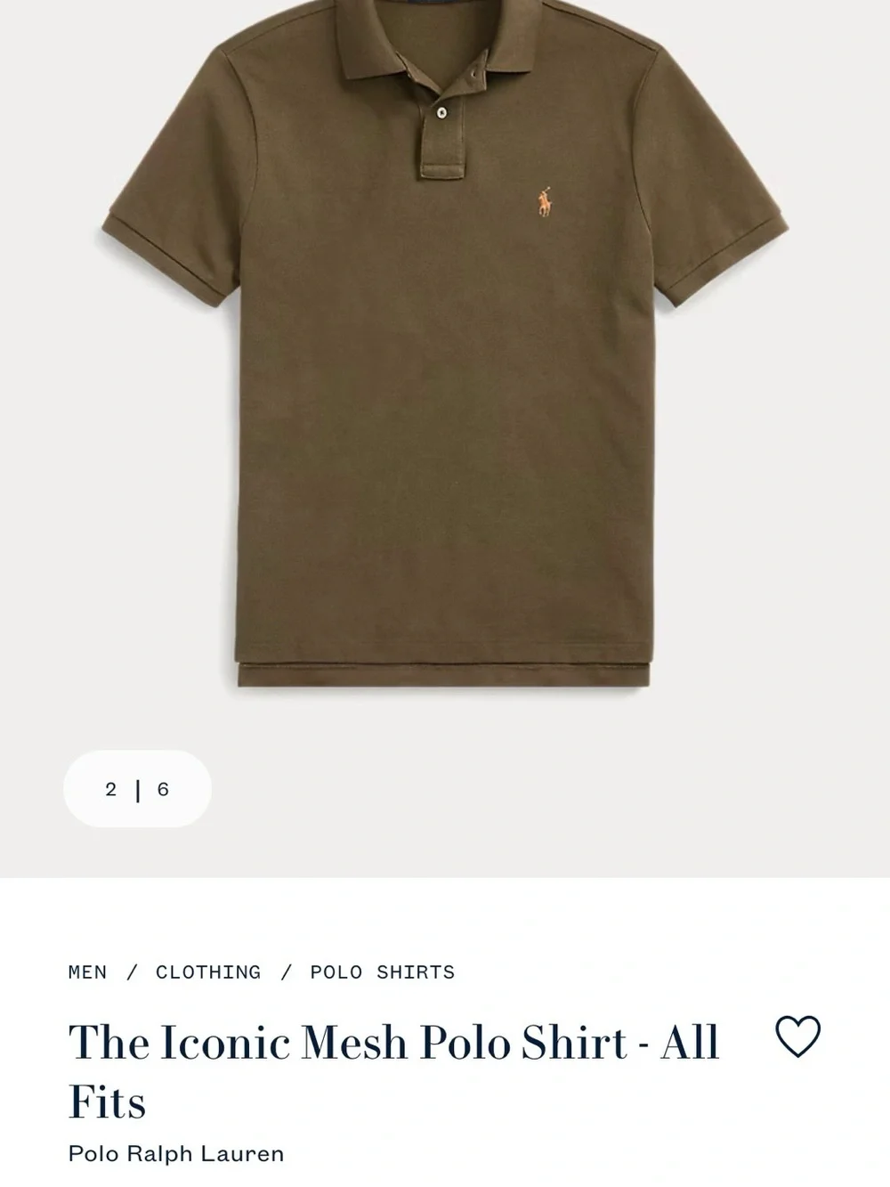 Polo Ralph Lauren Iconic Mesh Polo Shirt Classic Fit